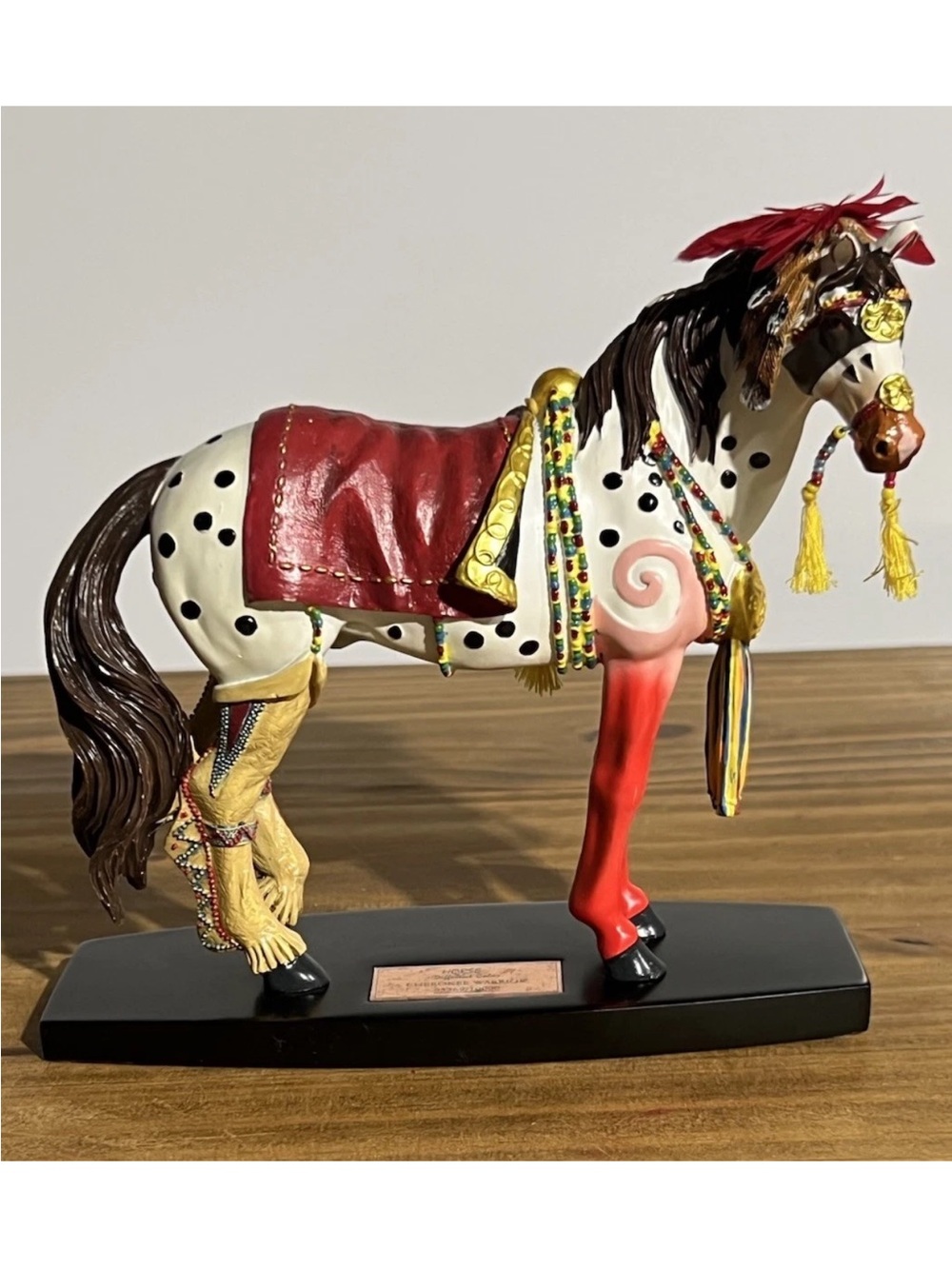 Westland Giftware " Horse Of Different Color" Figurine Cherokee Warrior...